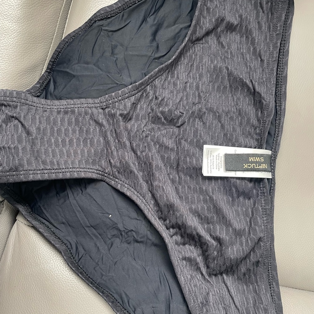 NIKTUCK Swim Black Textured Bikini Bottom